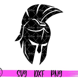 Capacete Espartano Svg Arquivo de Corte Cabeça Espartana SVG Gladiador Svg Guerreiro Svg Cricut Silhueta Vinil Sublimação Dxf PNG