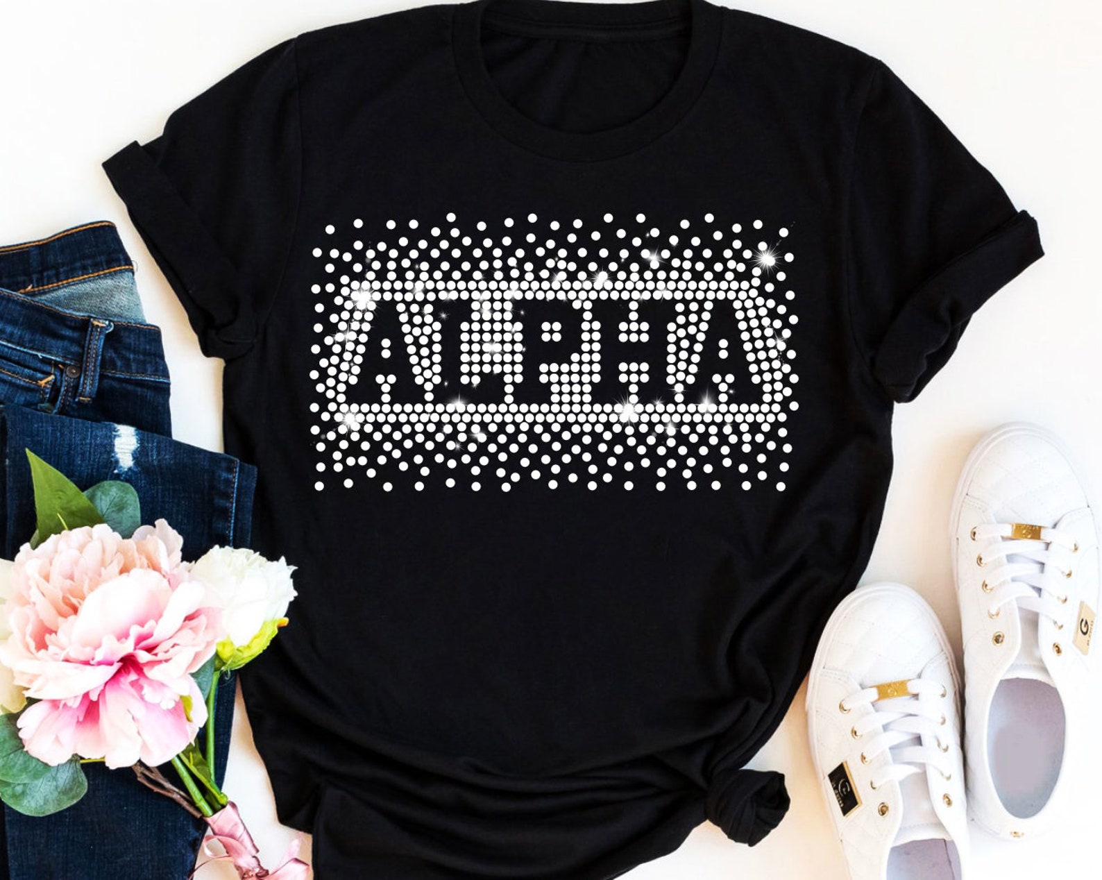ALPHA Rhinestone Template Ss10 SVG, Cheerleader Scattered Spray Effect ...