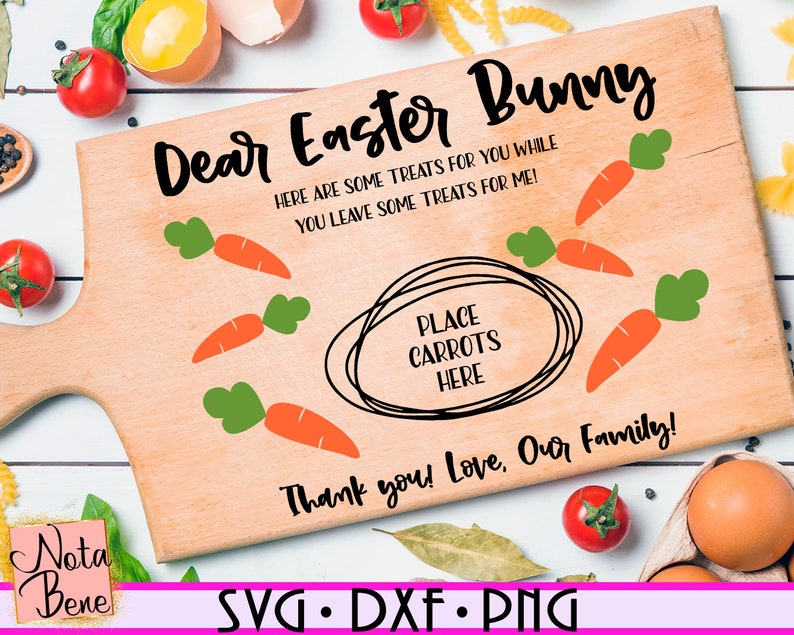 Download Dear Easter Bunny SVG Easter Bunny Cutting Board SVG ...