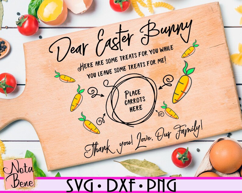 Download Dear Easter Bunny SVG Easter Bunny Cutting Board SVG ...