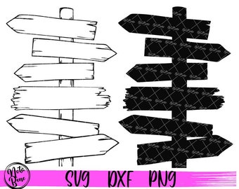 Señal de destino SVG, flecha de destino SVG, plantilla de poste de señalización SVG, señal de carretera de madera SVG, flechas de madera SVG, pancarta de madera SVG clipart