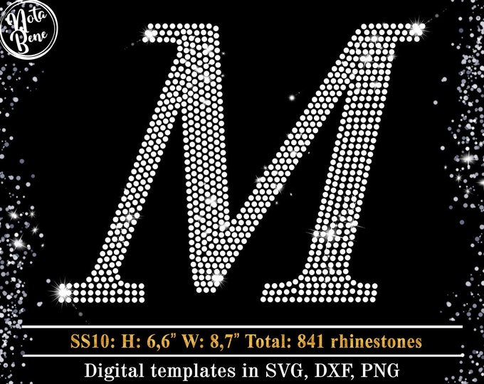 Letter Ms Rhinestone This item is unavailable - Etsy