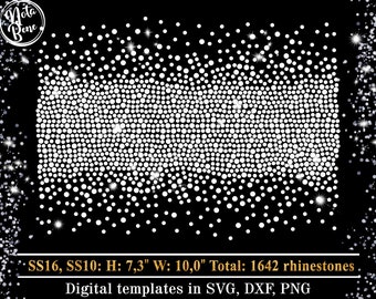 Rhinestone Scatter Pattern SVG, Scattered Bling Spray Effect svg (Digital Download)