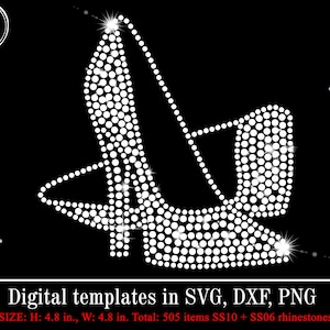 High Heels SVG, High Heels Shoes svg, Rhinestone Template svg, Stiletto Pattern svg, Shirt Design Cricut, INSTANT Digital Download