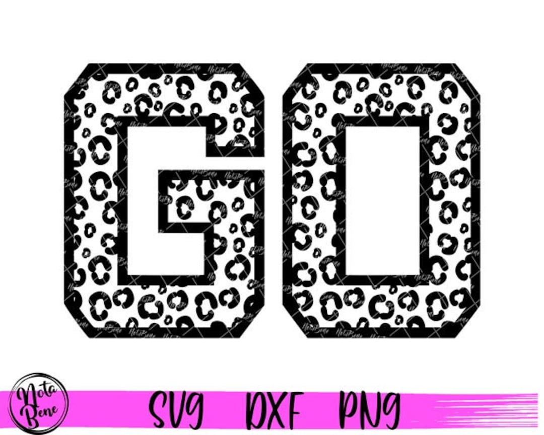 Go Leopard Print SVG Go Cheerleader Svg Go Cheetah Print - Etsy Ireland