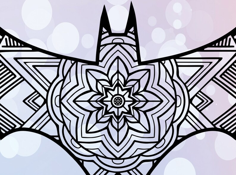 Download Animals Zentangle Night Bat SVG Halloween Mandala Night ...