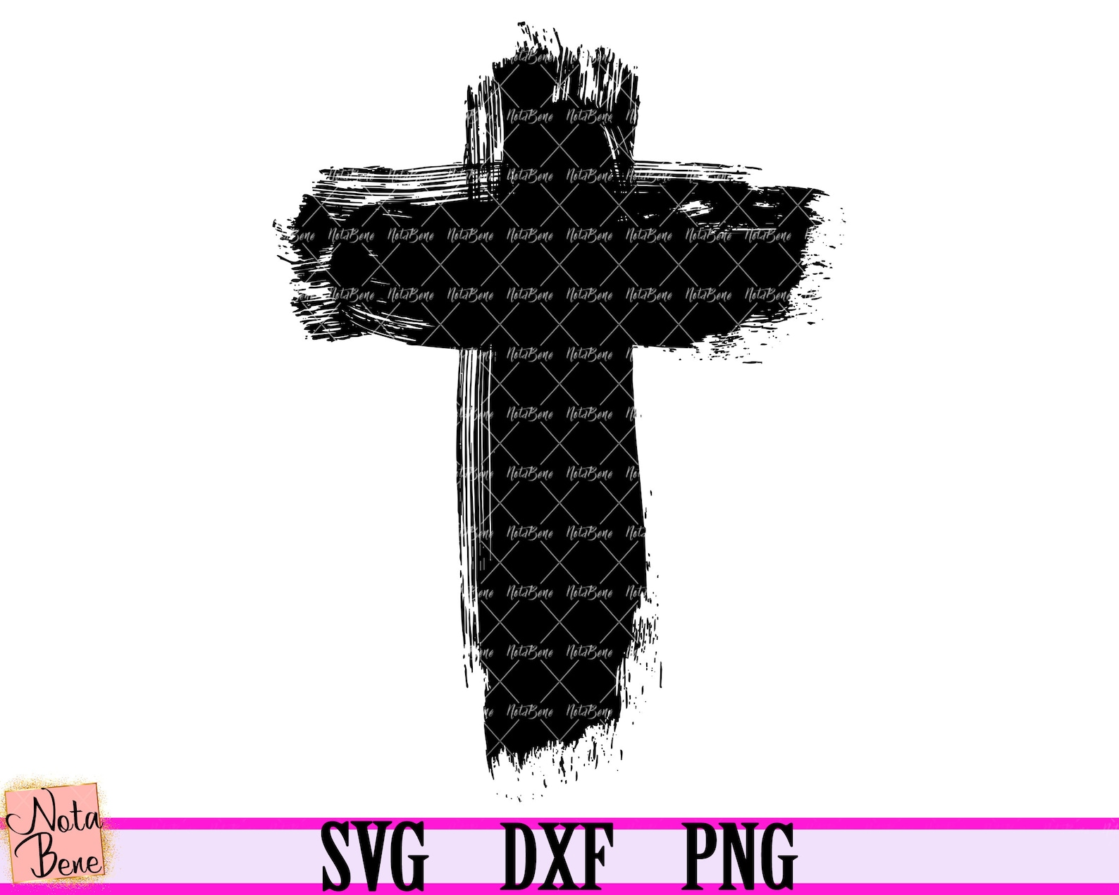 Cross SVG Cut File Paint Brush Stroke Cross Svg Faith Svg Etsy Australia