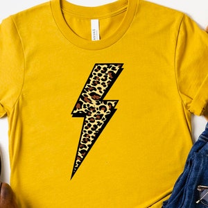 Leopard Lightening Bolt Svg Retro Svg Mom Design Shirt Svg - Etsy