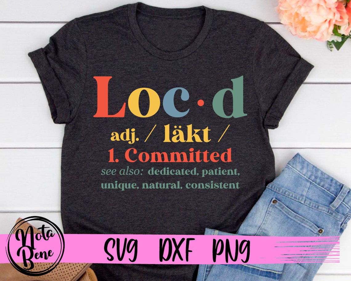 Loc'd Definition SVG Locs Style Svg Loc D for Queens - Etsy