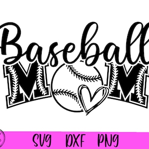 Baseball Mom SVG, Baseball mama svg, Cheer Mom svg, Baseball mom png, Cheer Mom png, Clipart Cricut Silhouette, Sublimation png