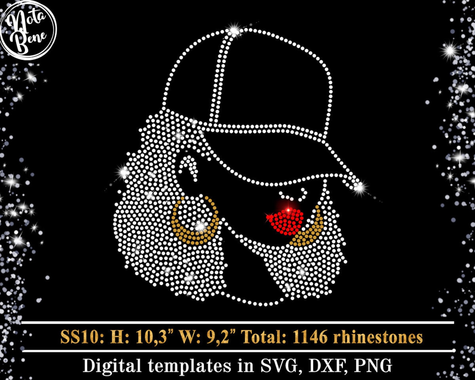 Afro Girl Rhinestone Template SVG African American Woman Bling Design ...