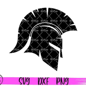 Capacete Spartan Svg Cricut Silhouette Arquivo de corte Vinil Sublimação Dxf PNG