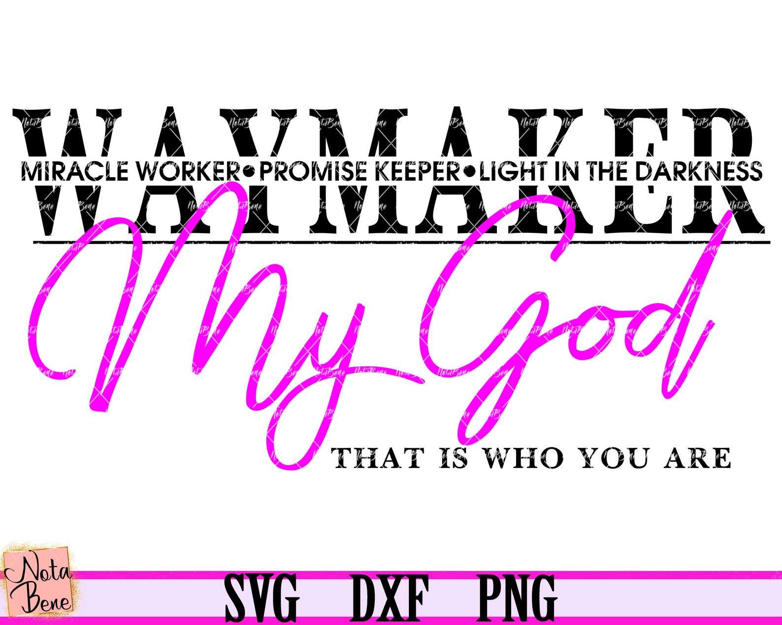 Waymaker Miracle Worker SVG Faith Christian Cut File PNG (digital ...