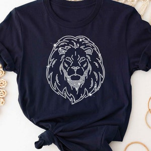 Lion Rhinestone Template SVG, Lion Head Svg, Bling Rhinestones Shirt ...