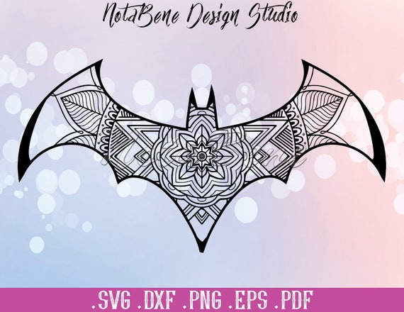 Download Animals Zentangle Night Bat Svg Halloween Mandala Night Bat Etsy