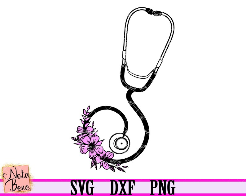 Download Floral Stethoscope SVG Nurse Svg Nursing Life svg Nurse Crew | Etsy