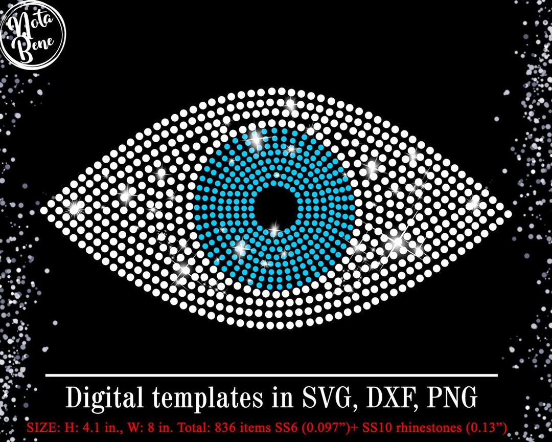 Evil Eye Rhinestone Evil Eye SVG Cricut, Rhinestone Template SVG, Turkish Evil Eye ...
