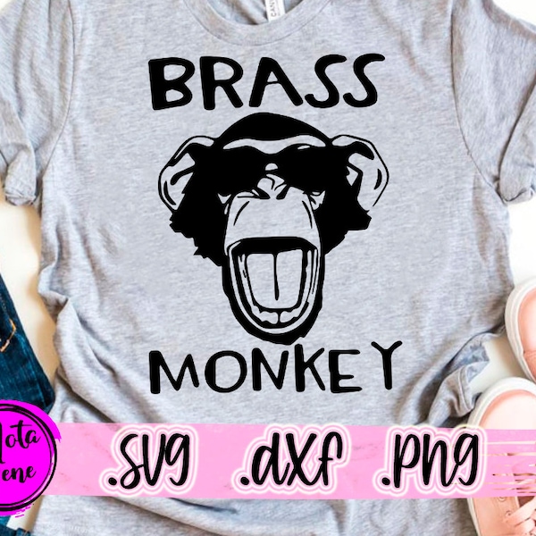 Brass Monkey SVG Mother's day Svg Mom Svg Nana Svg Mimi Svg Cut file Cricut Dxf Png