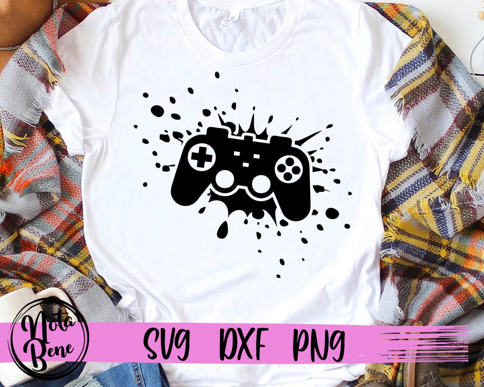 Controller Splatter Svg Gamer Controller Svg Gaming Svg - Etsy