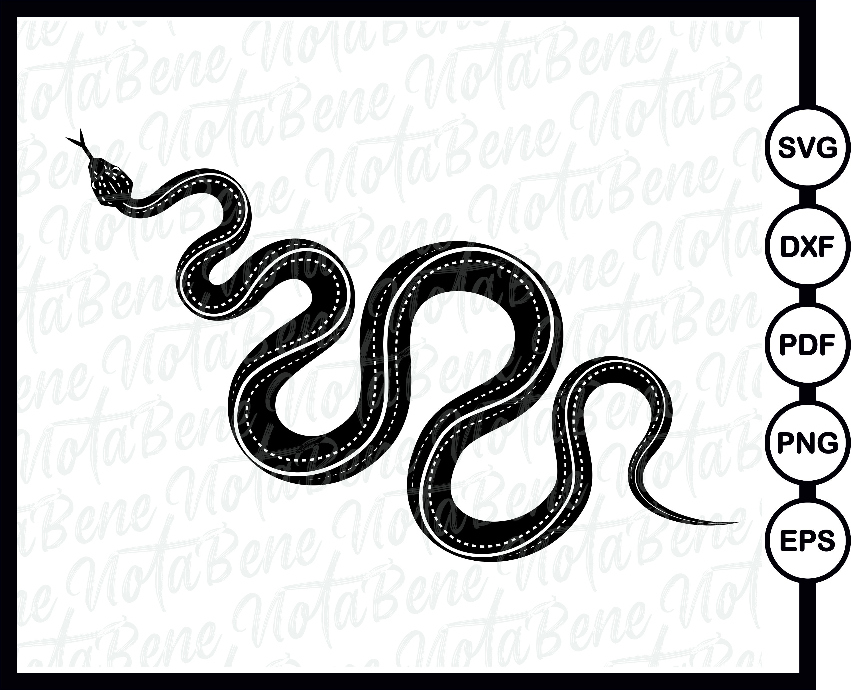 Snake SVG Snake Cut File Snake Clipart Snake Clip Art | Etsy