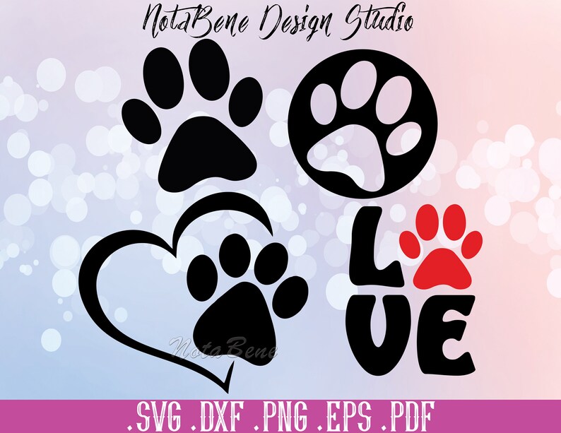 Free Free Dog Paw Love Svg 377 SVG PNG EPS DXF File