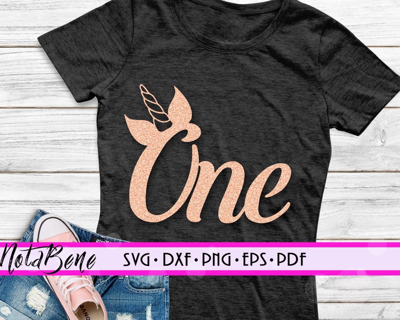 Download Unicorn One SVG First Birthday 1st Decal SVG Iron on Svg ...