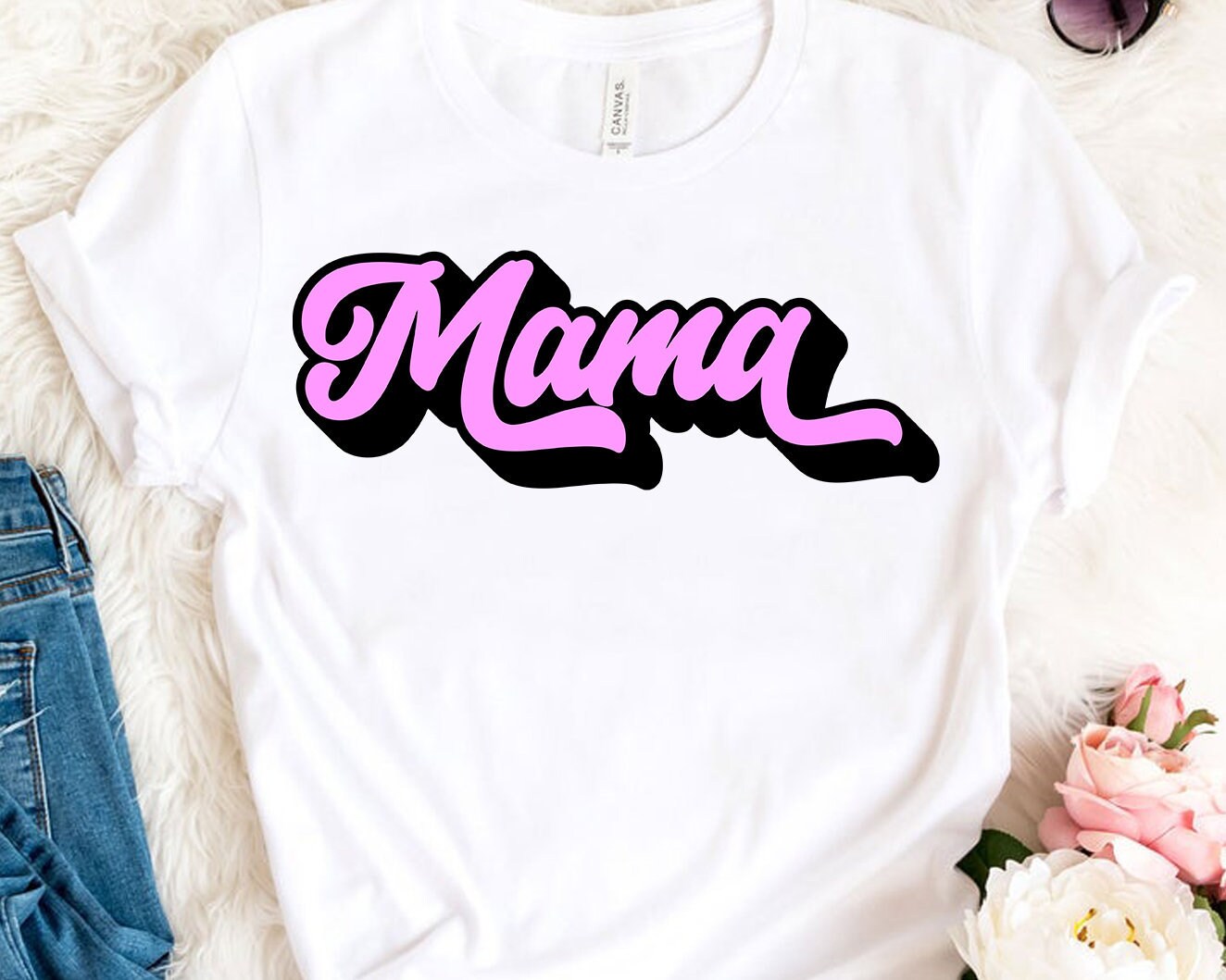 Mama svg Retro Vintage svg Quotes Mom Shirt svg Motherhood svg | Etsy