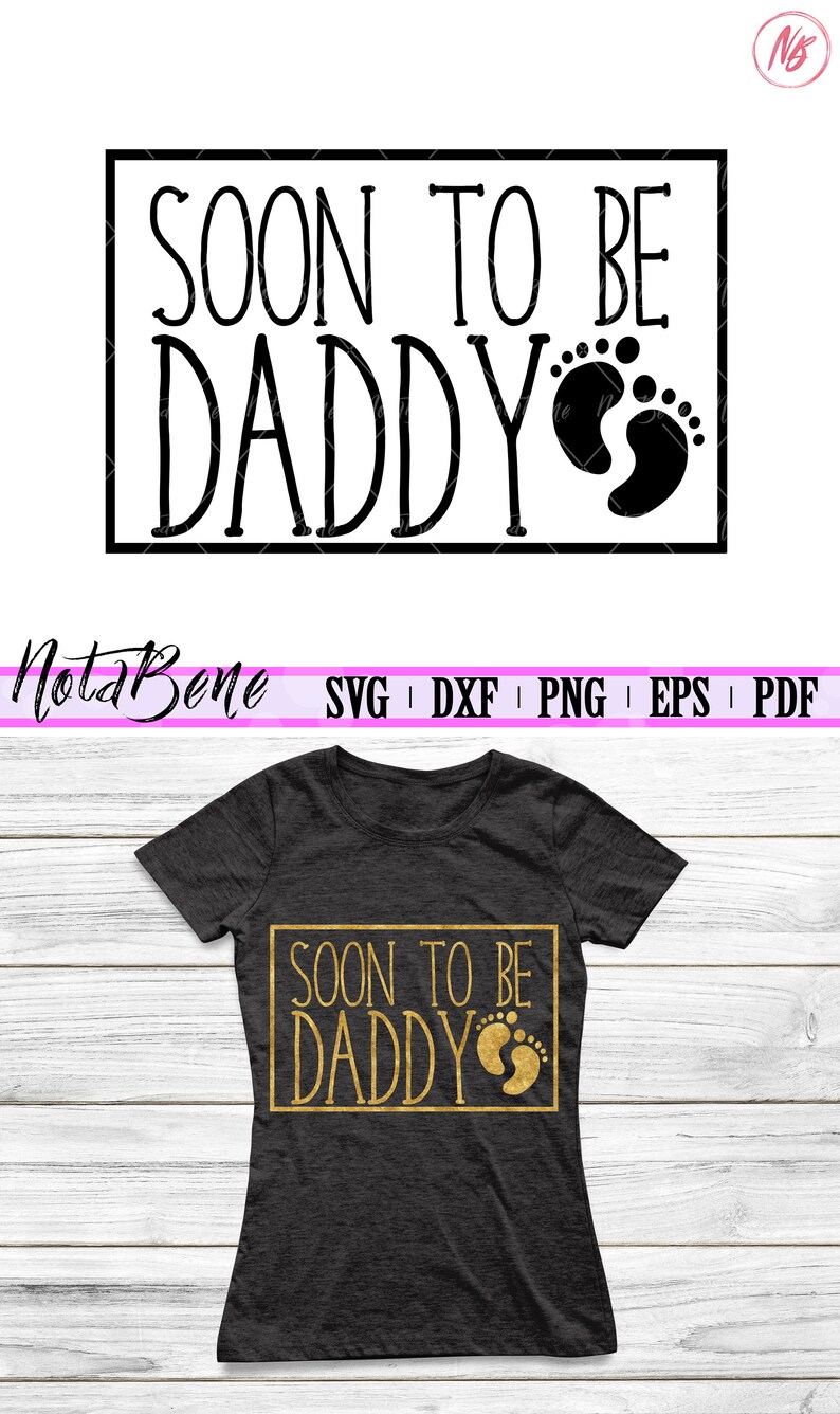 Download Expecting SVG Soon To Be Daddy SVG Couple Pregnancy Shirt ...