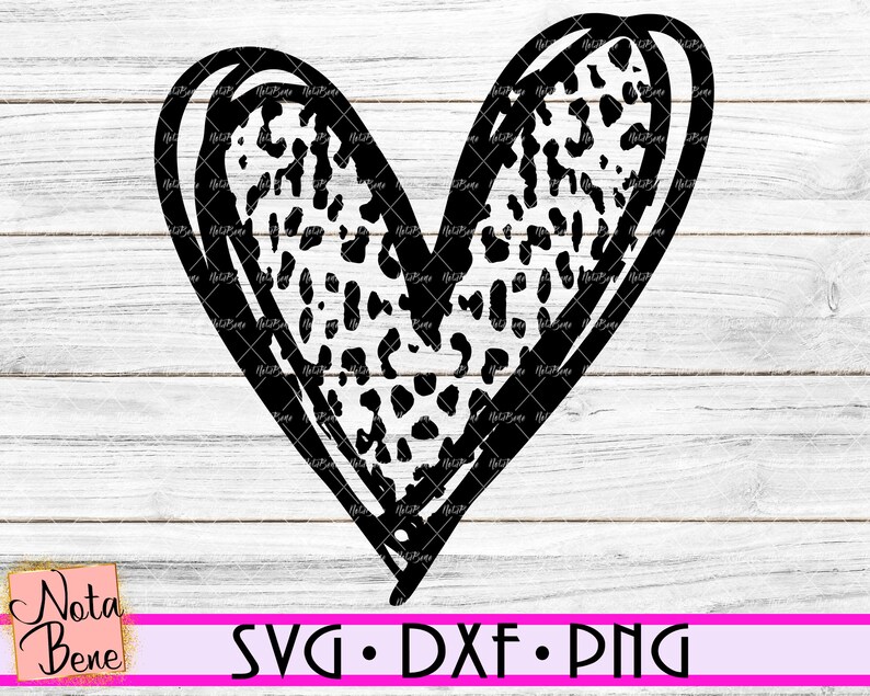 Download Leopard Heart SVG Cut file Heart Svg Love svg Heart ...
