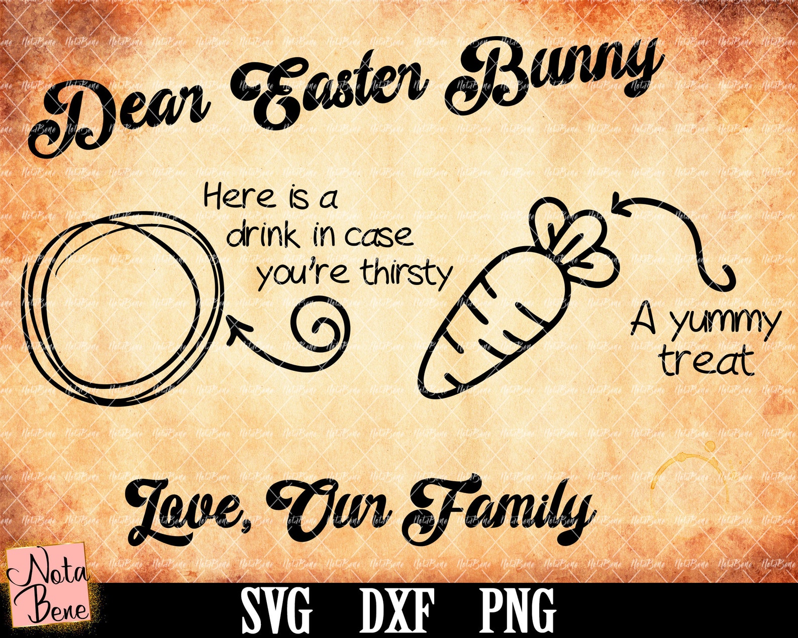 Dear Easter Bunny SVG Easter Bunny Cutting Board SVG Easter - Etsy