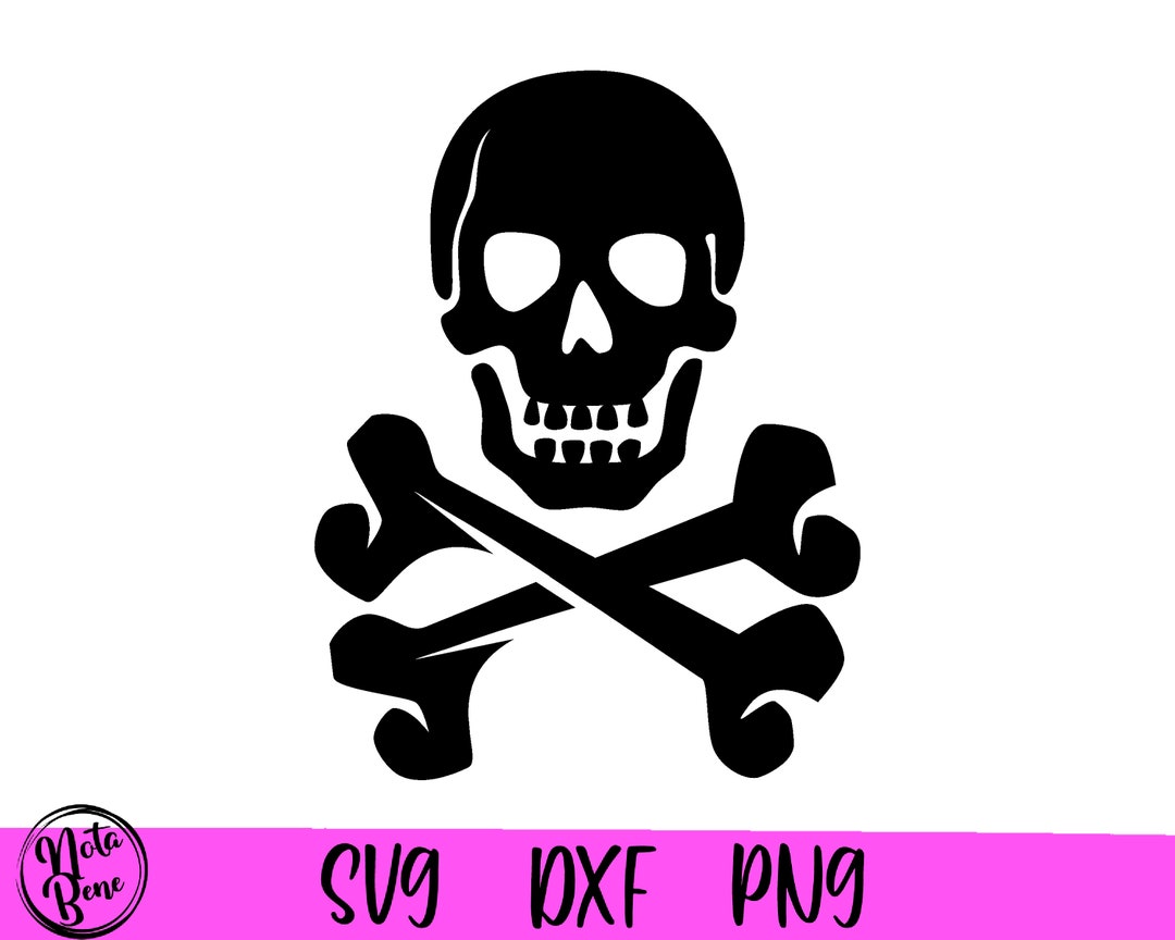 Skull and Bones SVG, Skull and Bones Png, Skull and Crossbones Svg Cut