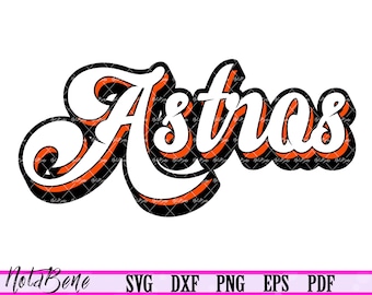 Astros SVG Cricut, Retro Astros svg, Sports svg Cut file clipart, Astros png printable, Vector file, Sublimation png