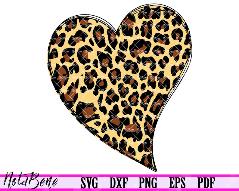 Download Leopard Heart SVG Cut file Valentine's Day Svg Heart Svg ...