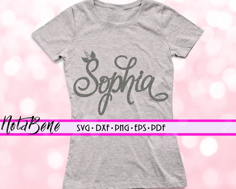 Download CUSTOM Unicorn Name SVG Unicorn Cutting File Unicorn SVG ...