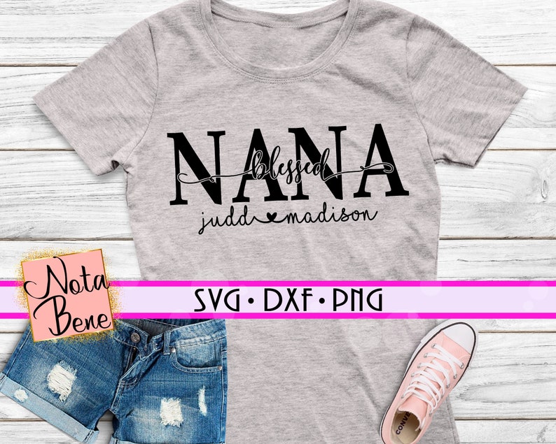 Download Personalized CUSTOM Blessed Nana SVG Grandma Svg Nana ...