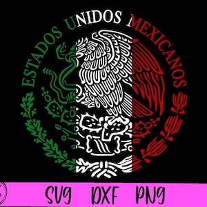 Mexican Eagle SVG, Mexico Coat of Arms svg, Escudo Mexicano Tricolor, Mexico Flag svg, Aguila mexicana svg, Seal, Mexico Flag