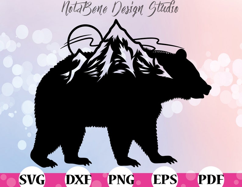 Bear Mountain Double Exposure SVG Bear Mountain T-shirt ...