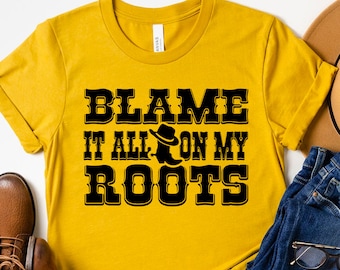 Blame It All On My Roots SVG, Country Girl SVG, Southern svg, Country Quote svg, America USA svg cut files, Silhouette, Cricut