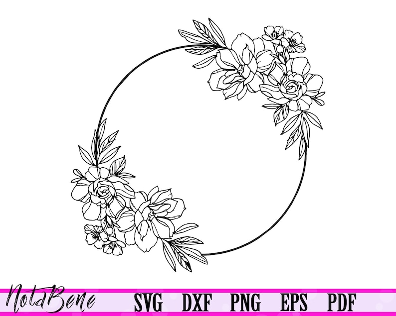 Free Free 296 Circle Flower Frame Svg SVG PNG EPS DXF File