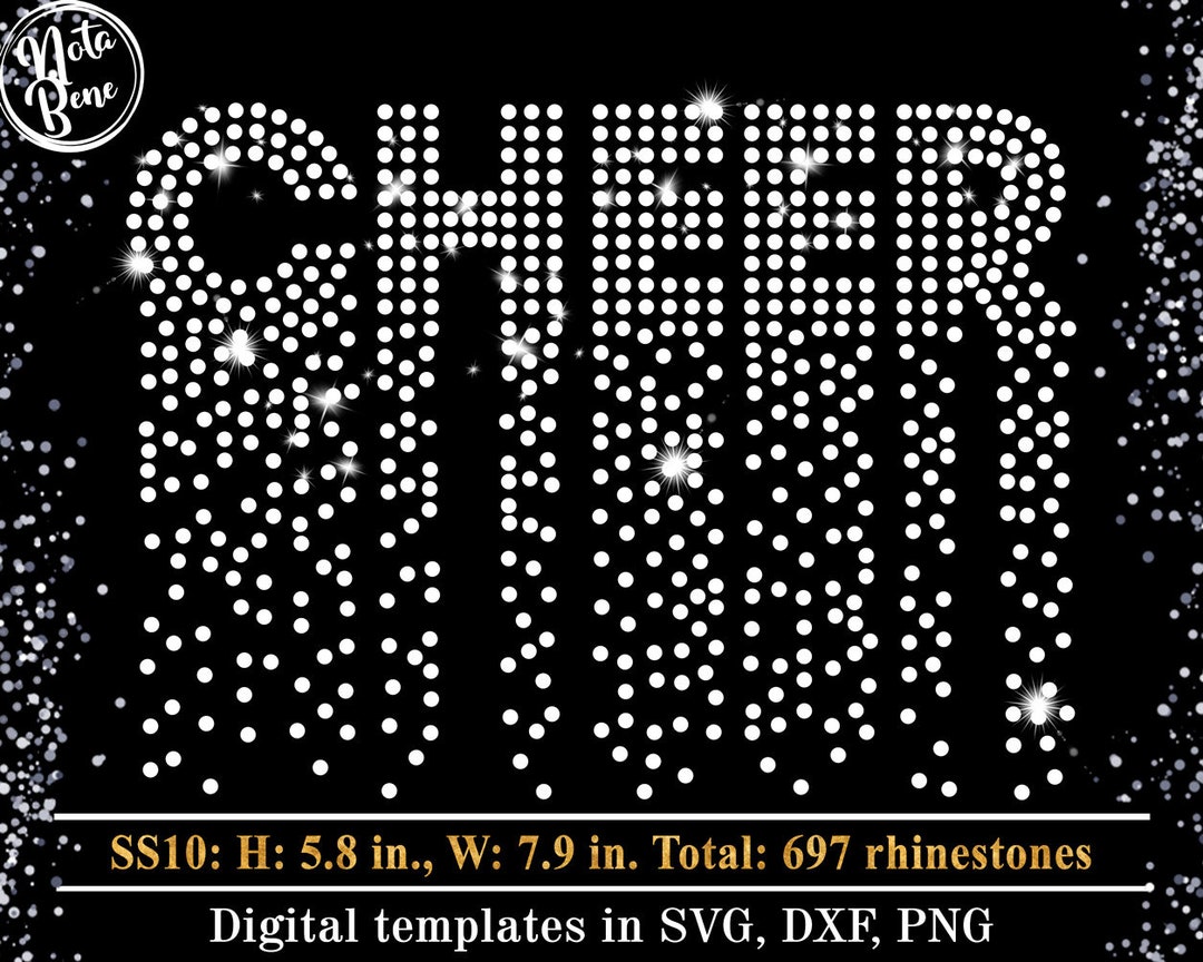 CHEER Rhinestone Template SVG Cheer Scatter Svg Cheerleader Scattered CHEER Rhinestone Template SVG Cheer Scatter Svg Cheerleader Scattered