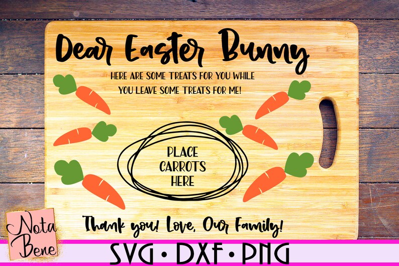 Download Dear Easter Bunny SVG Easter Bunny Cutting Board SVG ...