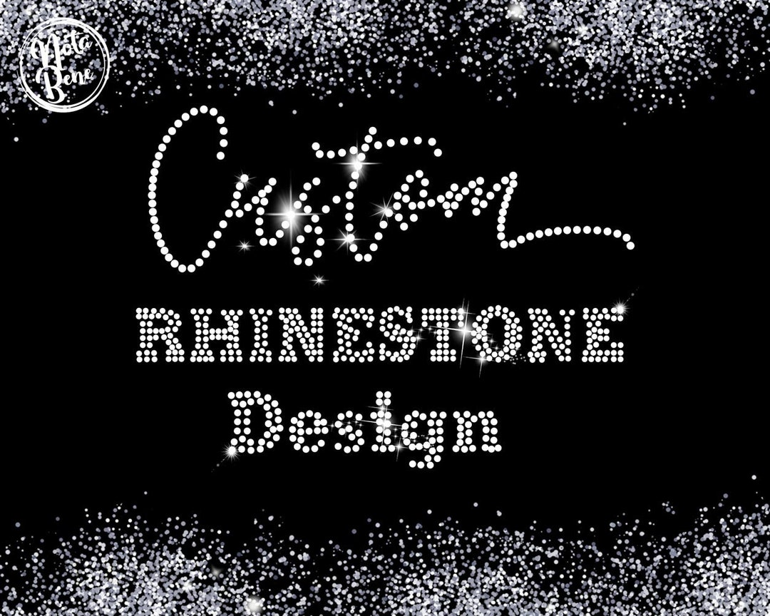 Custom Rhinestone Template SVG, Bling Shirt Design (digital Download ...