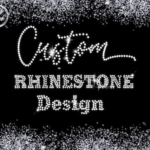 CUSTOM Rhinestone Templates, Rhinestone Personalized svg, Bling Shirt Pattern Design, Cricut svg cut file, DIGITAL DOWNLOAD