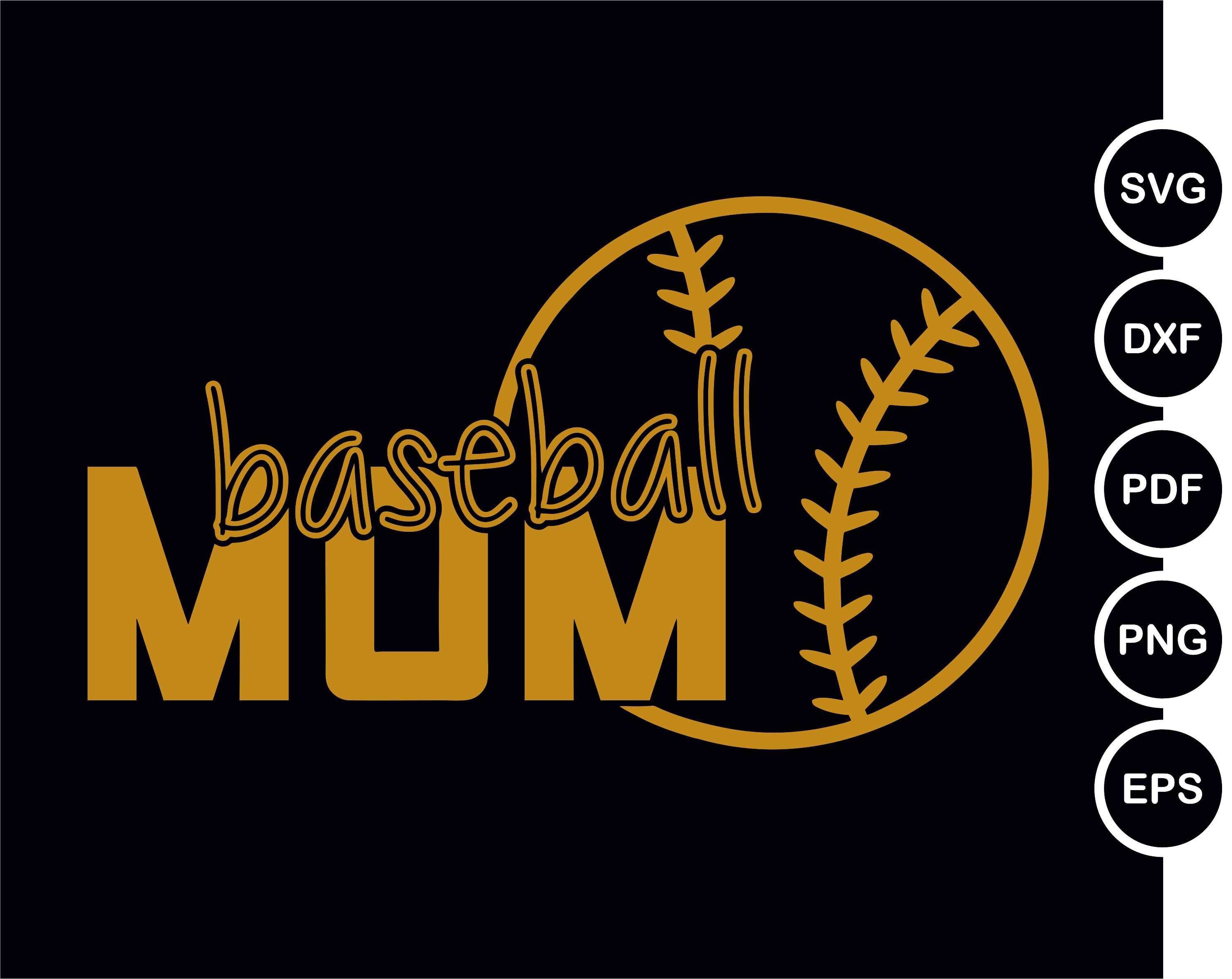 Baseball MOM Squad SVG Cut File Cheer Mom Heart Vector Shirt Etsy