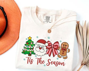 Tis The Season SVG, Retro Christmas PNG, Cricut Cut file