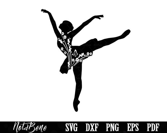 Decorative Ballerina SVG Ballerina Clipart Intricate | Etsy