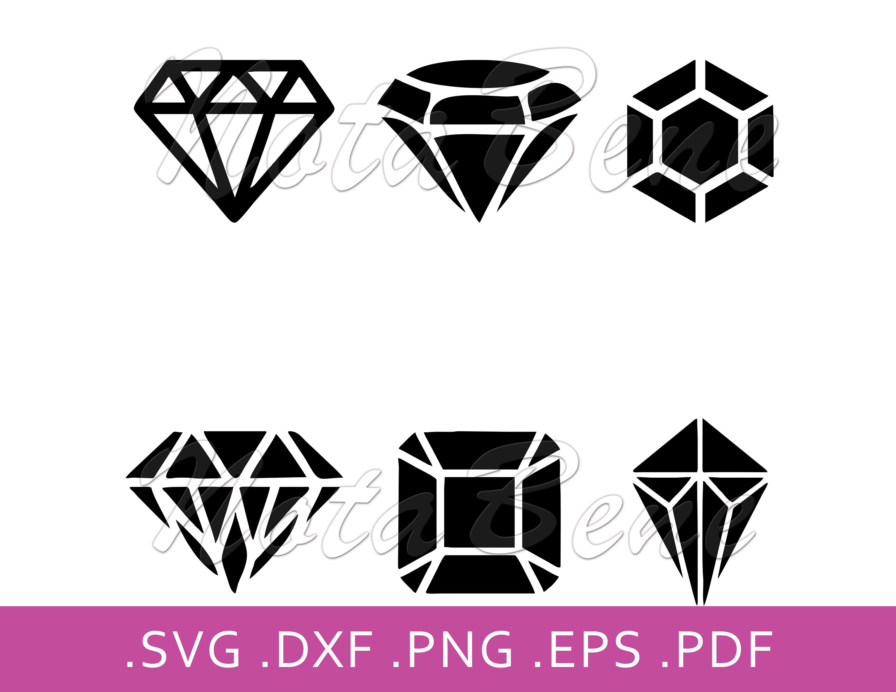 Download Diamonds Gems Wedding SVG Engagement Diamonds Bundle SVG ...