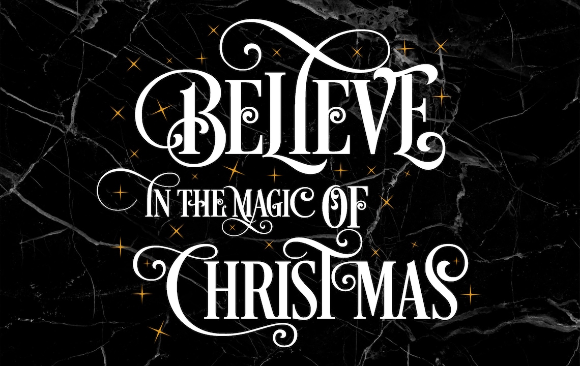 Believe Svg Christmas Svg Believe in the Magic of Christmas Etsy