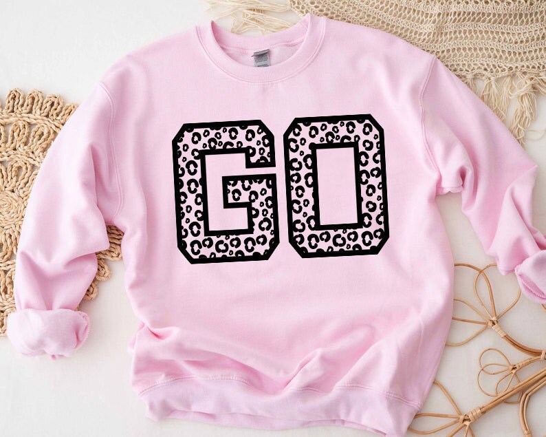 Go Leopard Print SVG Go Cheerleader Svg Go Cheetah Print - Etsy