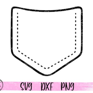 Shirt Pocket Svg T-Shirt Pocket SVG  Dress Shirt Pocket Protector Svg Clipart Cricut Silhouette Cut File Svg